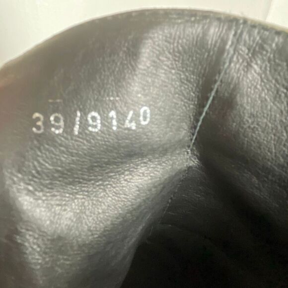 Mint Velvet Leather Grommet Accent Ankle Boots 39 Gray - Picture 10 of 13